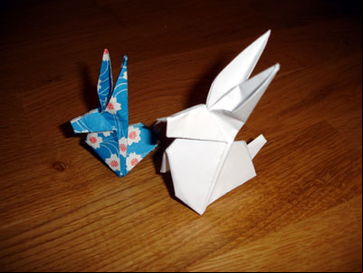 Origami lapin 10