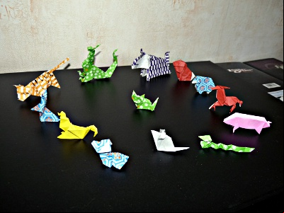 Les animaux du zodiaque chinois en origami